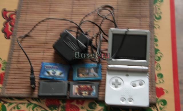 Game boy Advance SP + 5 картриджей Москва