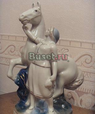 Гжель. Колхозница с лошадью Москва