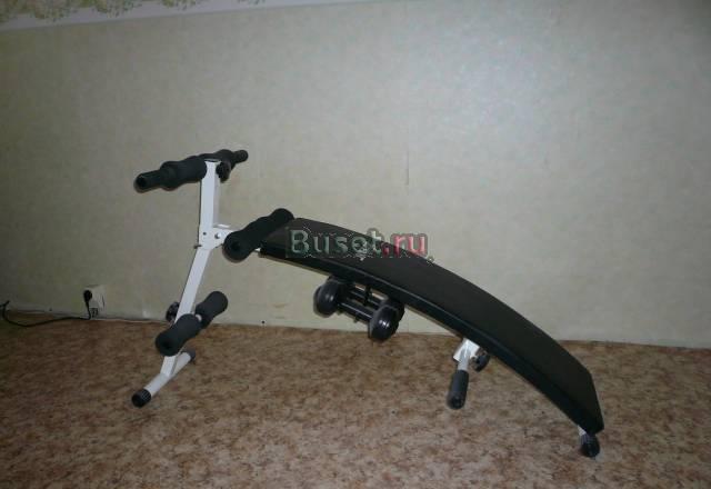 Скамья для пресса с 2мя гантелями Москва