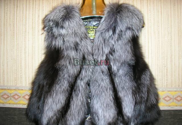 Жилетка из чернобурки Москва
