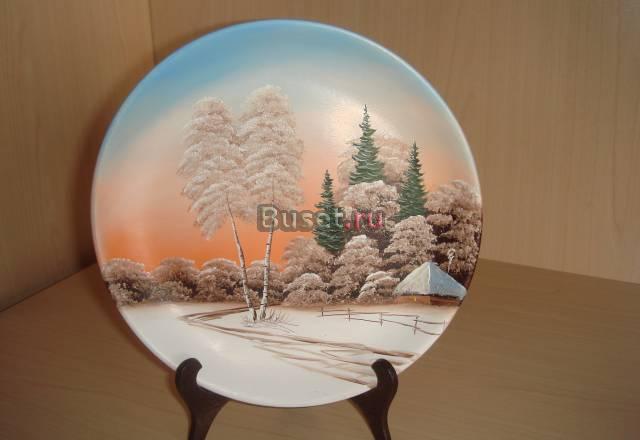 Настенная авторская тарелка Москва