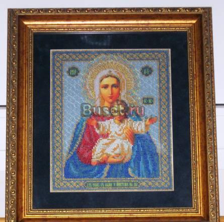 Икона  вышитая бисером Москва