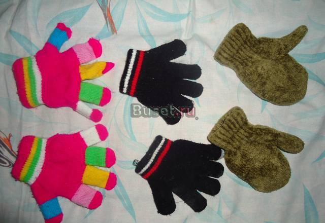 2 пары перчаток и 1 варежки Санкт-Петербург