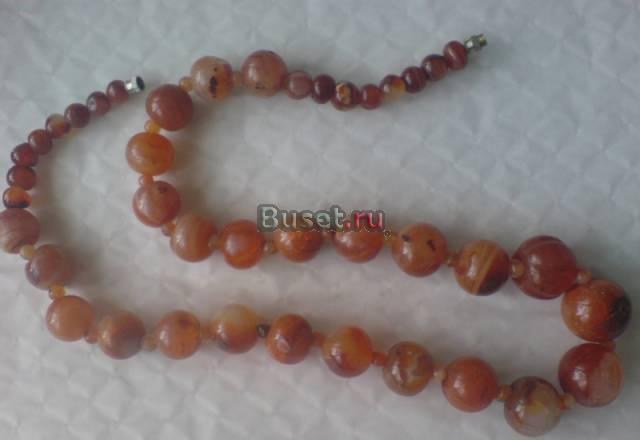 Бусы Оникс   56 см Москва