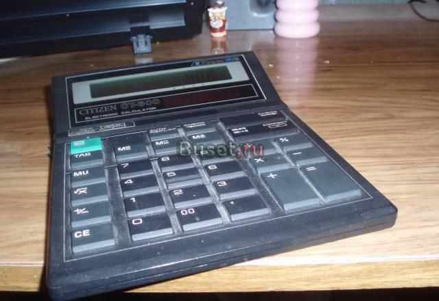Калькулятор citizen CT-600 Москва