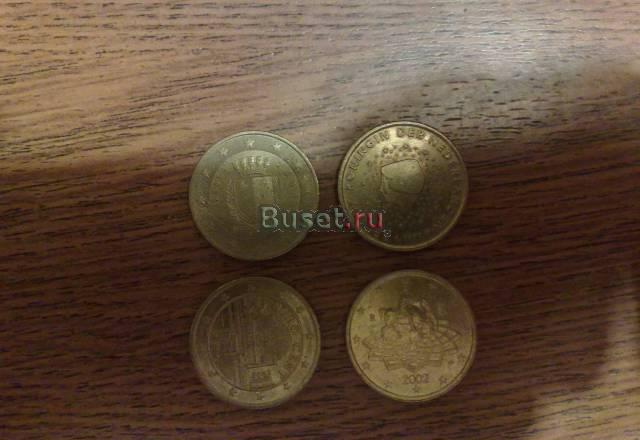 Монеты 50 евроцентов Москва