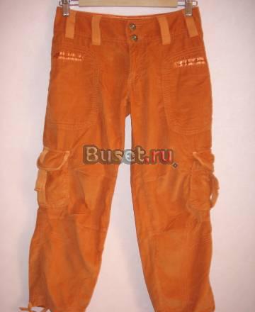 Легкие вельветовые оранжевые капри Санкт-Петербург