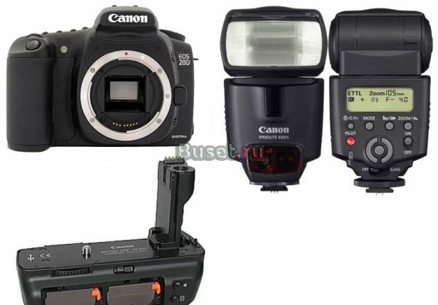 Canon EOS 20 D body + canon BG-E2+Canon 420EX Москва