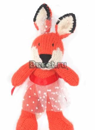 Лиса-балеринка (вязаная) 24 см Москва