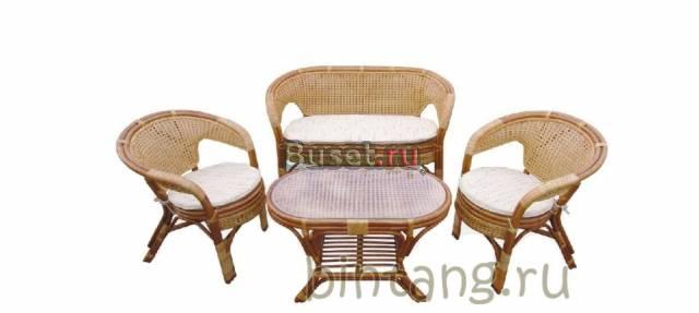 Комплект плетеной мебели из ротанга (02/15/1) Москва