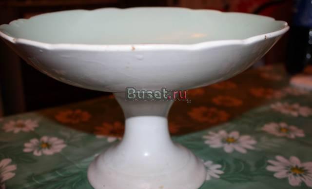 Ваза под фрукты, Кузнецовский фарфор (со штампом) Москва