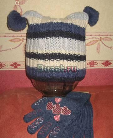 Комплект шапка и перчатки Санкт-Петербург