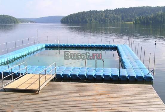 Бассейн с дном на воде Екатеринбург