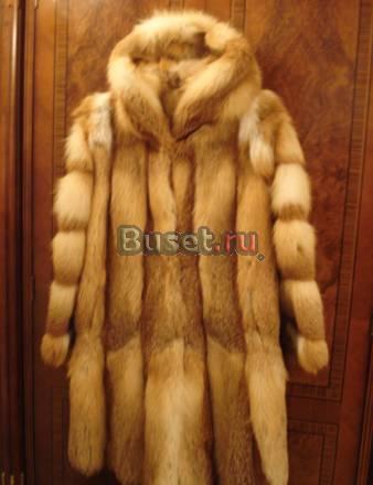 Шуба лиса огнёвка Москва