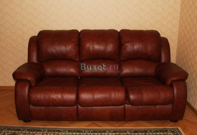 Продам кожанный диван - кровать Москва