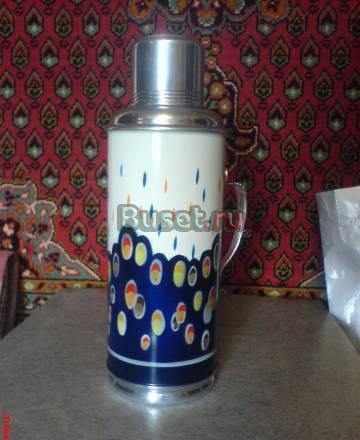 Термос на 3 фунта воды (1228,5 грамма) + 2я колба Москва