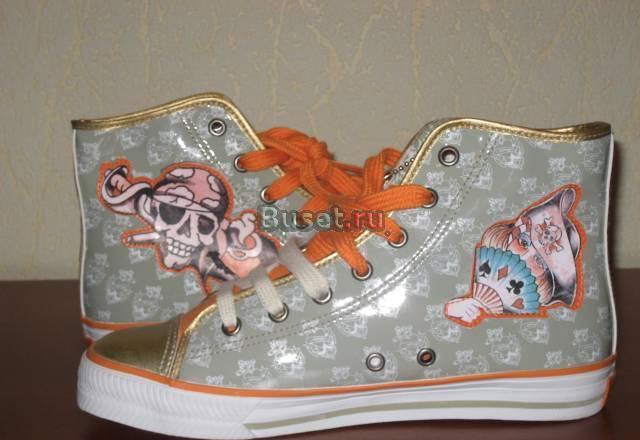 Кеды фирмы Ed Hardy размер 38 новые, с этикеткой Москва