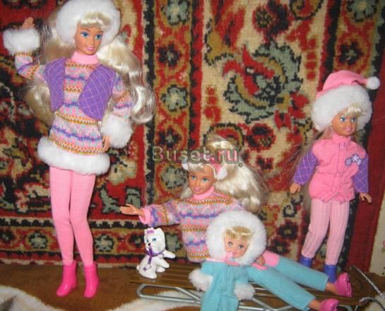 Продам 4 зимних барби Winter Holiday Gift Set Москва