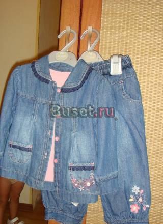 Джинс.костют,одет 3раза,Mothercare,18-24мес Москва