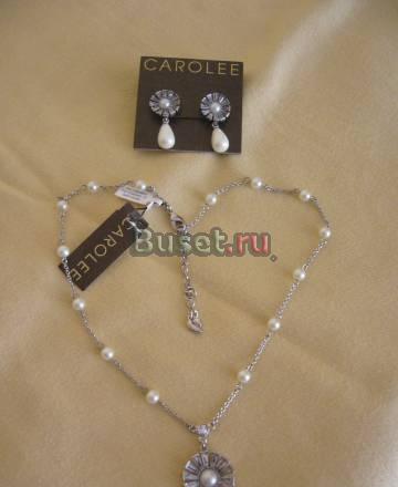 Комлект серьги и ожерелье с подвеской Carolee Москва