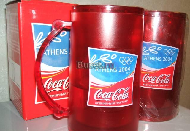 2 замораживающиеся олимпийские кружки от coca-cola Москва