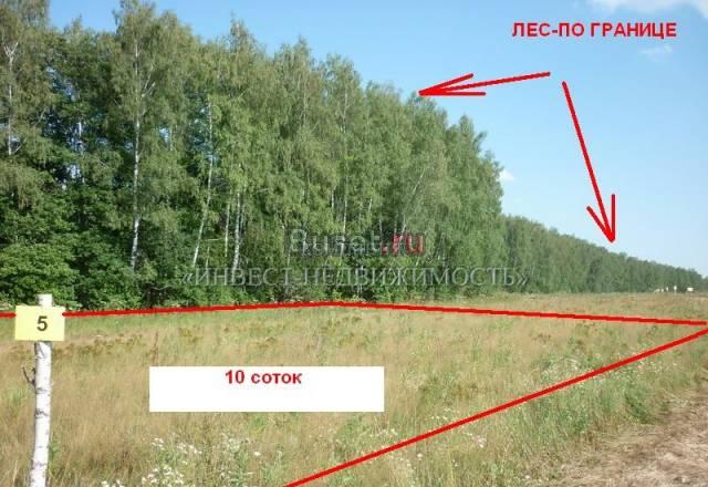 Участок 8 соток 190 тыс. руб. СНТ Заокский район Москва