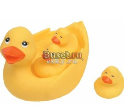 Игрушка для купания. утка  с утятами Москва
