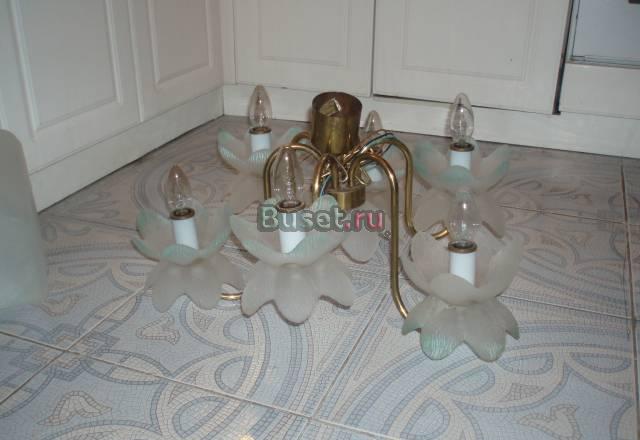 Люстра 6-ти рожковая "Лилия" +,бра Москва
