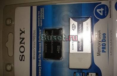 Карта памяти Pro Duo SoNy 4gb Санкт-Петербург