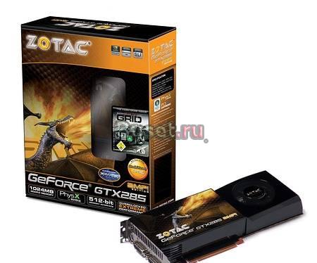 Zotac GeForce GTX 285 AMP Edition Москва