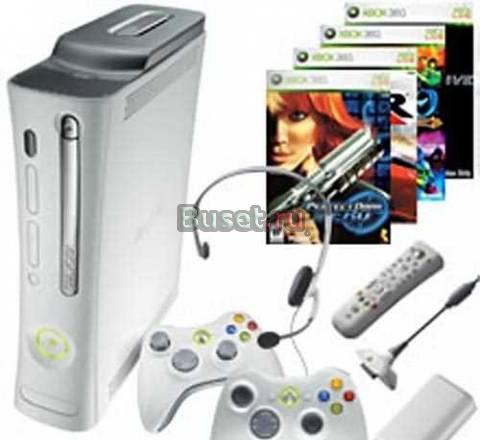 Xbox 360 + второй джойстик + коллекция игр Москва