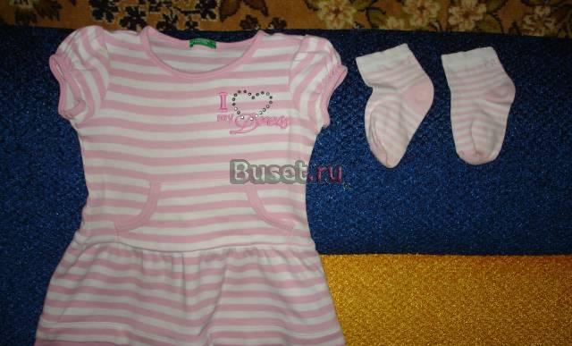 Платье Benetton + носочки Chicco Волгоград
