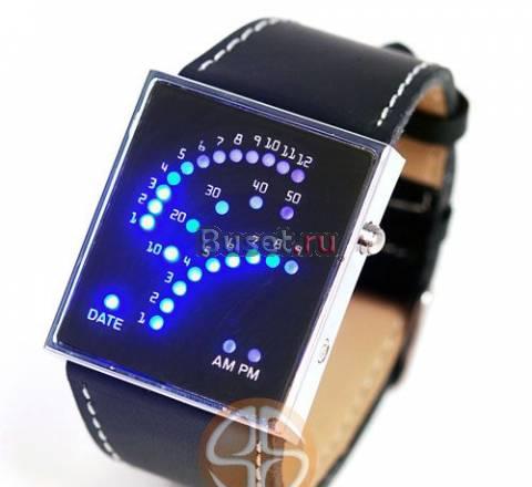 Дизайнерские Модные Наручные часы LED 29 диодов Москва