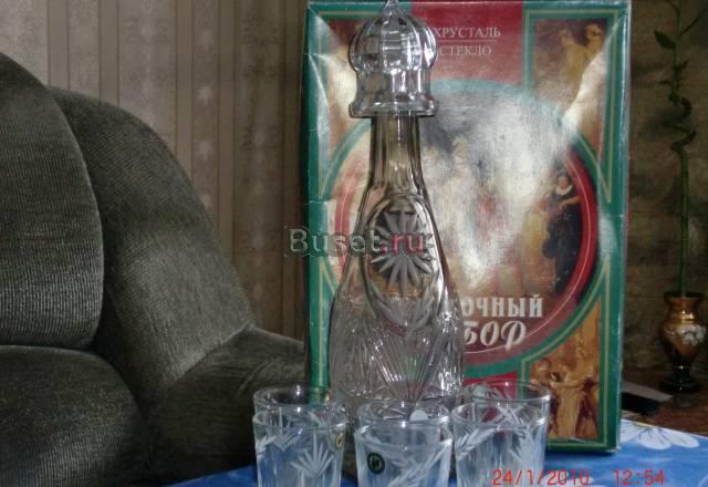 Графин с рюмками новый под алкоголь Москва