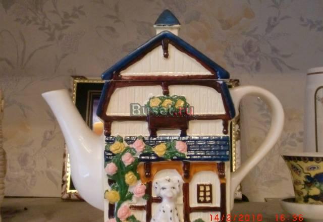 Чайник заварной фарфор дом большой и маленький Москва