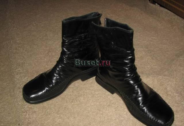 Сапоги нат.кожаные Москва