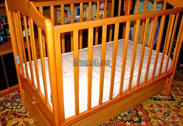 Кроватка детская "Анастасия" с матрасом Апрелевка