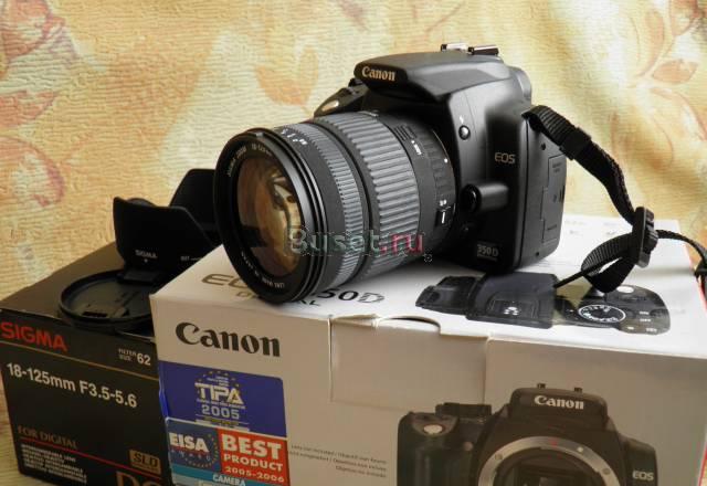 Canon EOS 350D+Sigma DC 18-125 mm +CF 4GB Санкт-Петербург