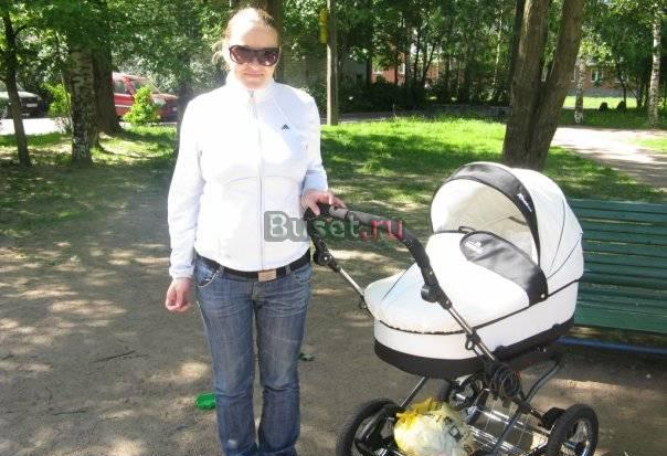 Коляска 2 в 1  белая Санкт-Петербург
