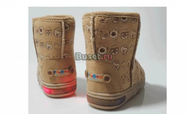 Корейские осенние сапоги с мигалками на подошве Ростов-на-Дону