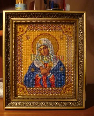 Икона вышитая бисером Москва
