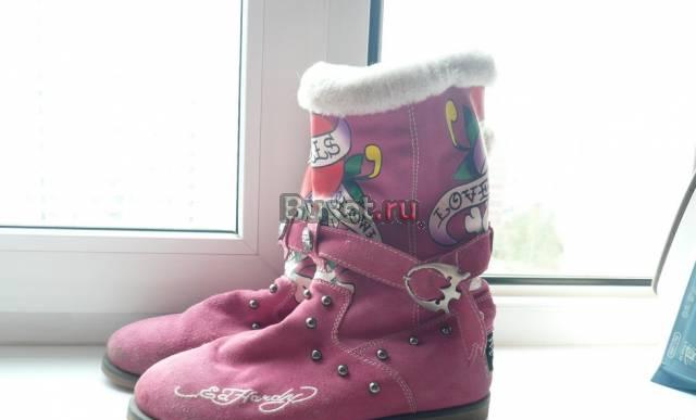 Женские сапоги из овчины Ed Hardy Москва