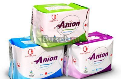 Женские прокладки с анионами - Love Moon Новосибирск