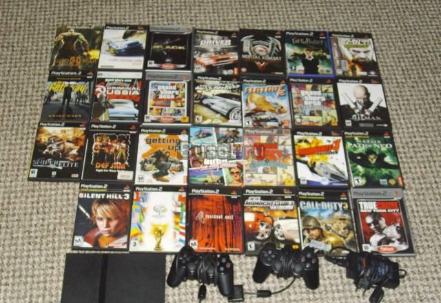 PlayStetion2+карта памяти+27 дисков Санкт-Петербург
