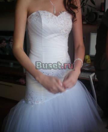 Нежное свадебное платье+красивая бижутерия Санкт-Петербург