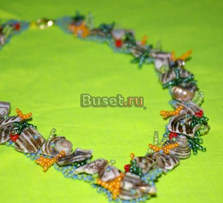 Ожерелье "Риф" (изделие из бисера) Санкт-Петербург