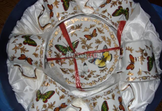 Сервиз чайный "бабочки" Москва