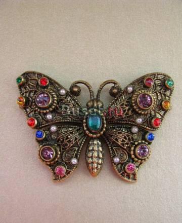 Винтажная брошь "Драгоценная бабочка" Нижний Тагил