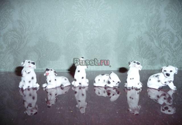 Фигурки собачек 6 штук Москва