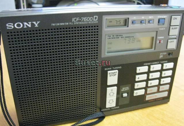 Радиоприемник sony ICF-7600D (Japan, BOX) Москва